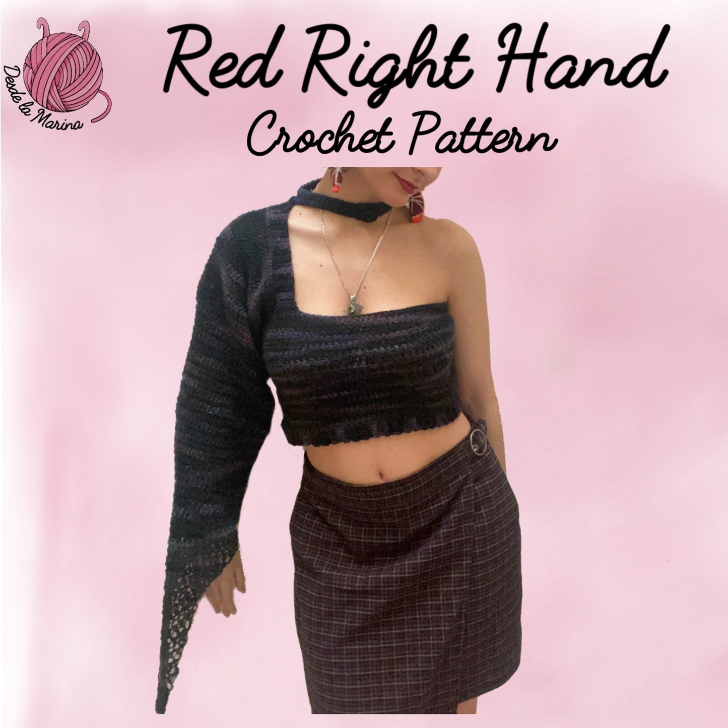 Red Right Hand- Crochet Pattern- Custom Size Guide