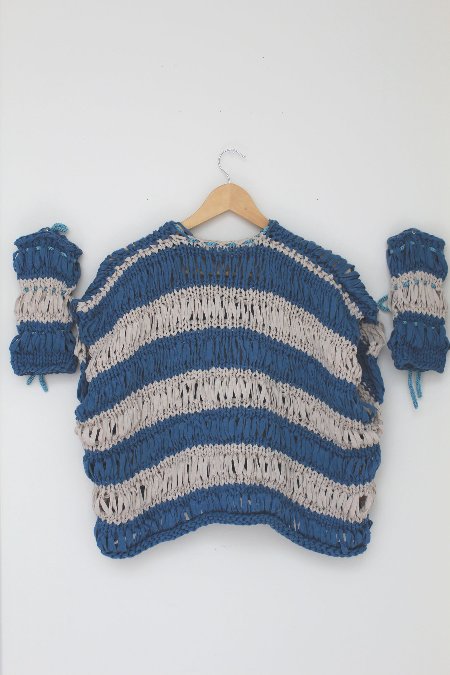 Handknit Stripe Cotton Set