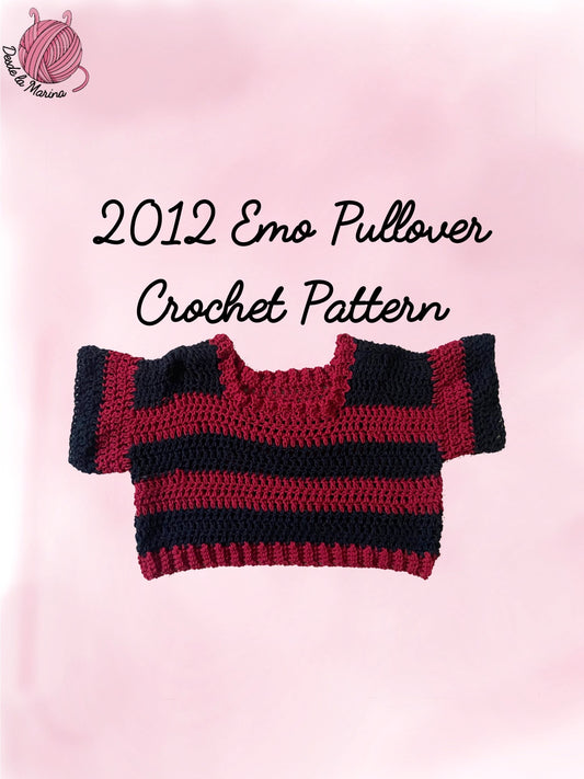 2012 Emo Pullover- Crochet Pattern- 2XS-5XL + Made to Measure